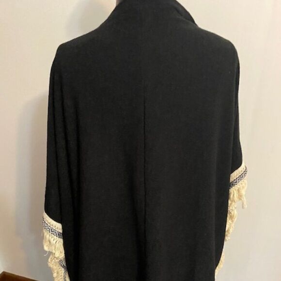 dear apple Black Cream Knit open cardigan, size M - Picture 2 of 4
